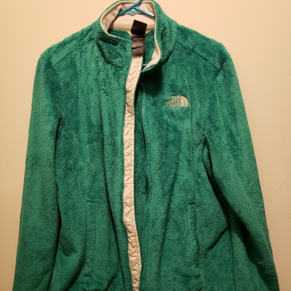 Northface green fleece jacket